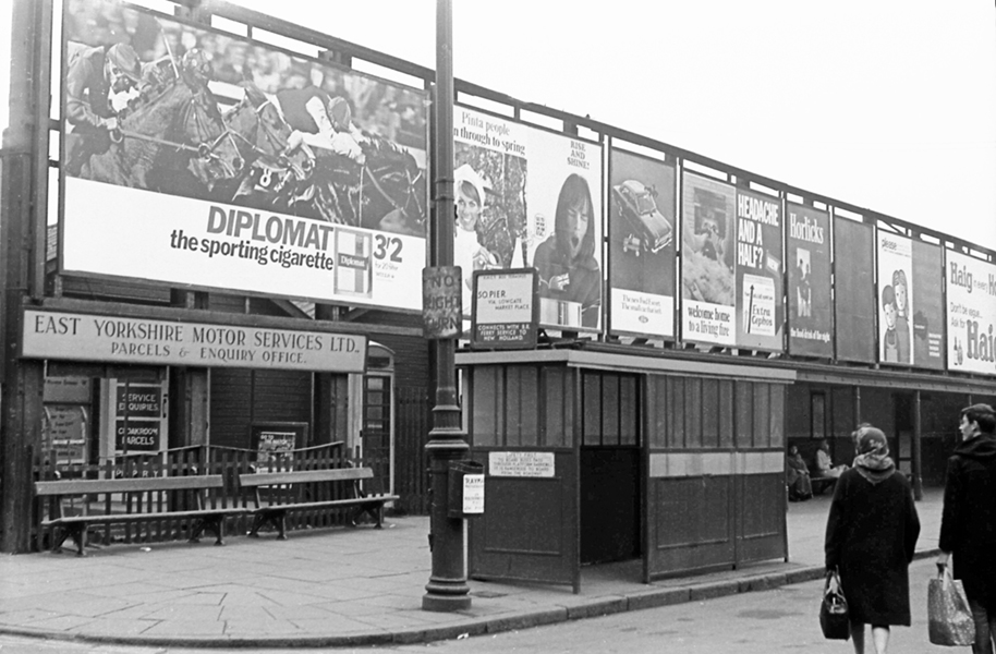 Advertising hordings Hull 1968